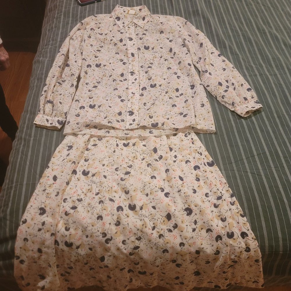 Vintage Austin Hill blouse and skirt set